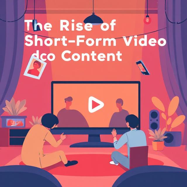 Two people observing the rise of short form video content