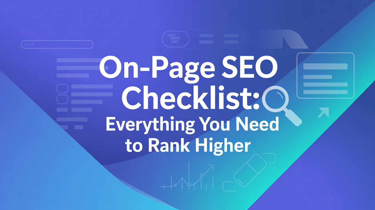 On page seo checklist
