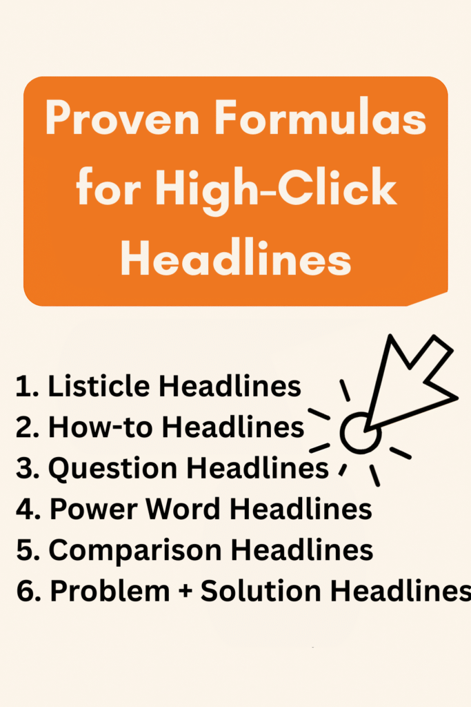 Proven Formulas for high click headlines